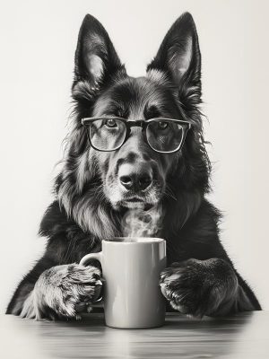 Brave en Slim: De Koffie Dronkende Hond