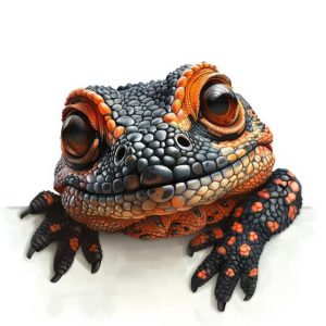Schattige Kikker Met Pizzazz
