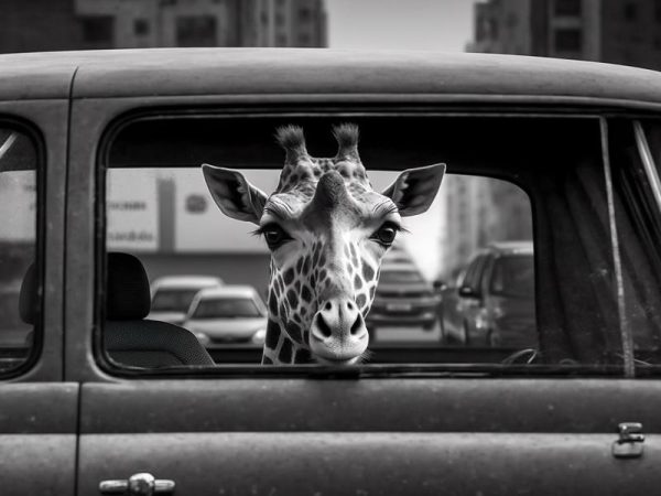 Giraffe op Stap