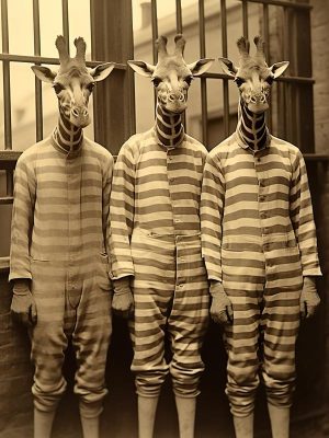 Giraffen in Streepjes