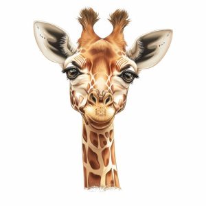 Ontspannen Giraffe met een Glimlach!