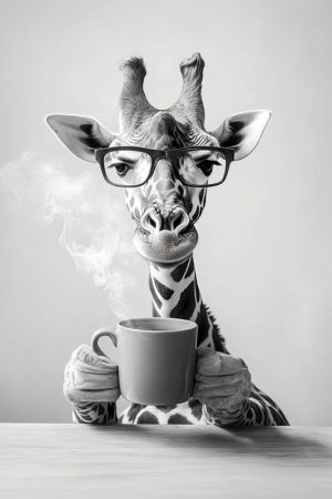 Koffiepauze met een Giraffe!