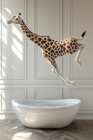Sprongetje van de Giraffe!