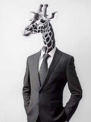Stijlvolle Giraffe in Pak