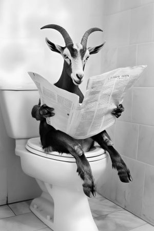 Geit op de WC: Tijd voor wat nieuws!