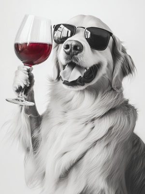 Heerlijke Hond met Wijn!
