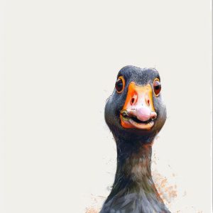 Grappige Gans met een Glimlach