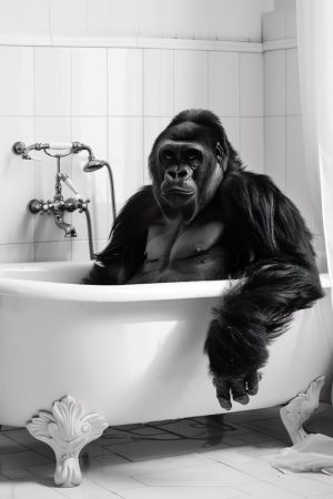 Gorilla in de Badkuip