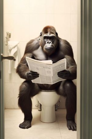 Gorilla in de Jakkie