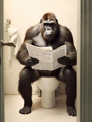 Gorilla op het Potje
