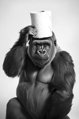 Gorilla met een Hoedje