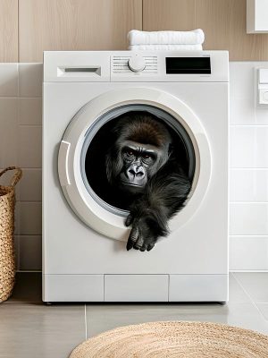 Gorilla in de Wasmachine!