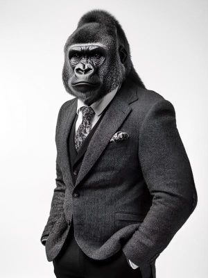 Stijlvolle Gorilla