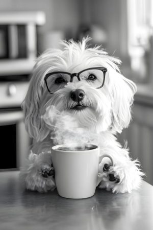 De Koffie Drinkende Hond!