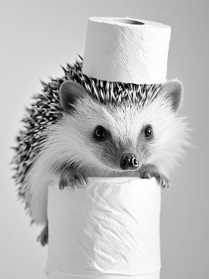 Koddige Egel met Hoed!