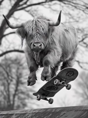 Skateboardende Hooglander!