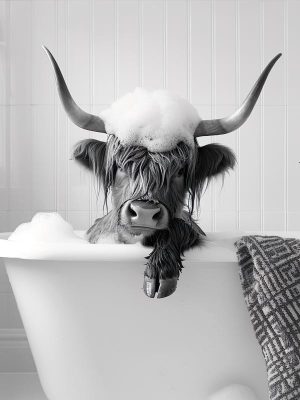 Schattige Badende Hooglander