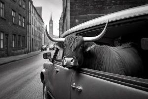 Stoere Stier in de Stad