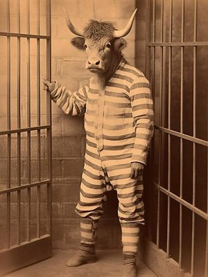 De Stoere Stier in Gevangenisstijl