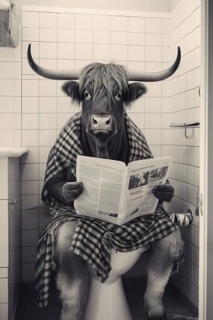 Geitegangster op de WC!