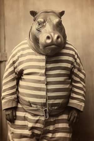 Gekke Hippo in Streepjes!