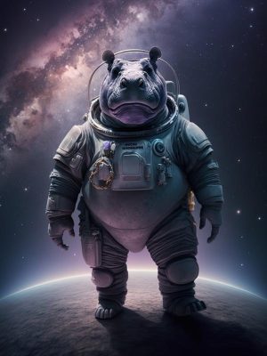 Ruimtezeilende Nijlpaard Avonturier!