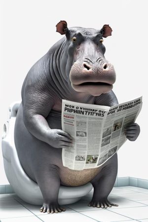Hippo in de Huiskamer