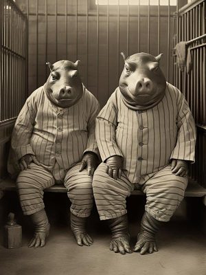 Hippo Humor: Gekleed en Geweldig!