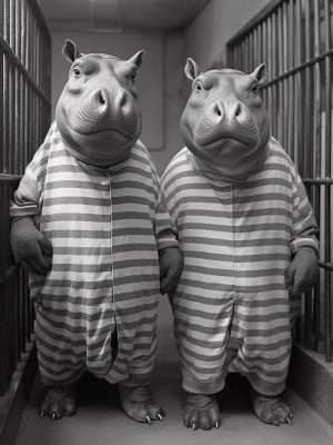 Hippo's in Strepen!