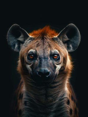 Krachtige Hyena in de Spotlight