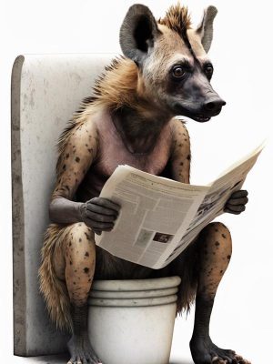 Hyena in de Krant