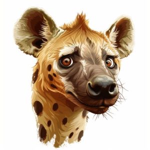 Vrolijke Hyena in Stijl