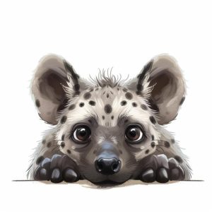 Schattige Hyena Blik