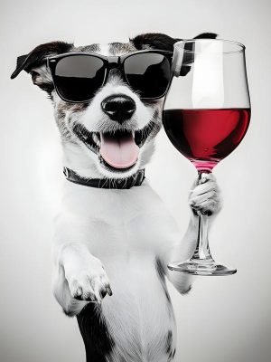 Feestbeest met een Wijnglas!