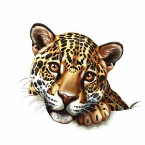 Kijk eens naar deze lieve jaguar!