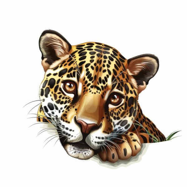 Kijk eens naar deze lieve jaguar!