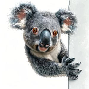 Knuffelige Koala met Glimlach