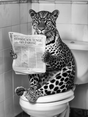 Lachwekkende Leopardsessie
