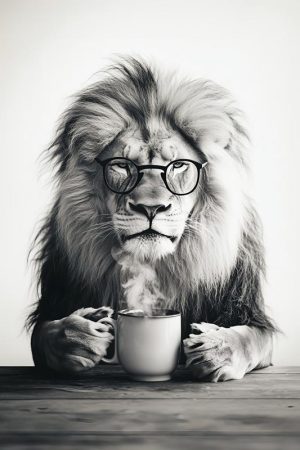 Koffiedrinker met een Kroon