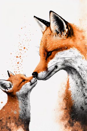 Knuffelige Vossenliefde