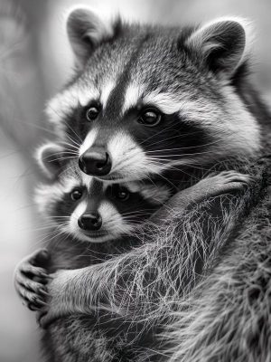 Knuffelieve Raccoons