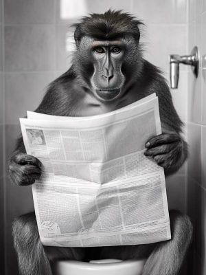 Kijk die aap eens lezen!