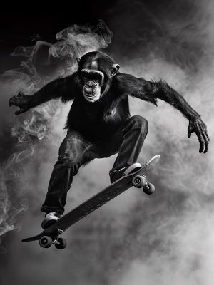 Skateende Apen Avontuur