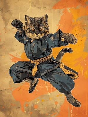 Ninja Kat in Actie!