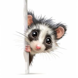 Schattige Opossum Blik!