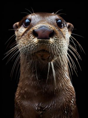 Schattige Otter met Grote Ogen