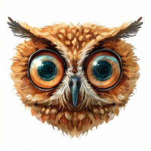 Kijk eens naar deze schattige uil!