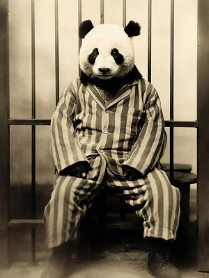 Koddige Panda in Pyjama