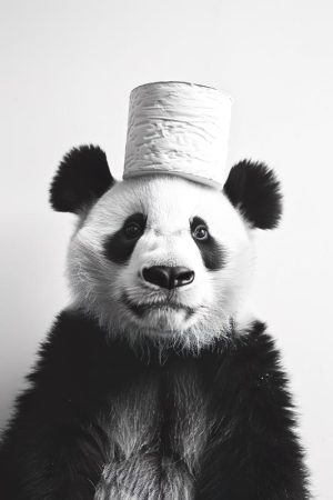 Stijlvolle Panda met Hoed