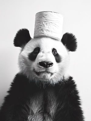 Panda Met Een Hoedje